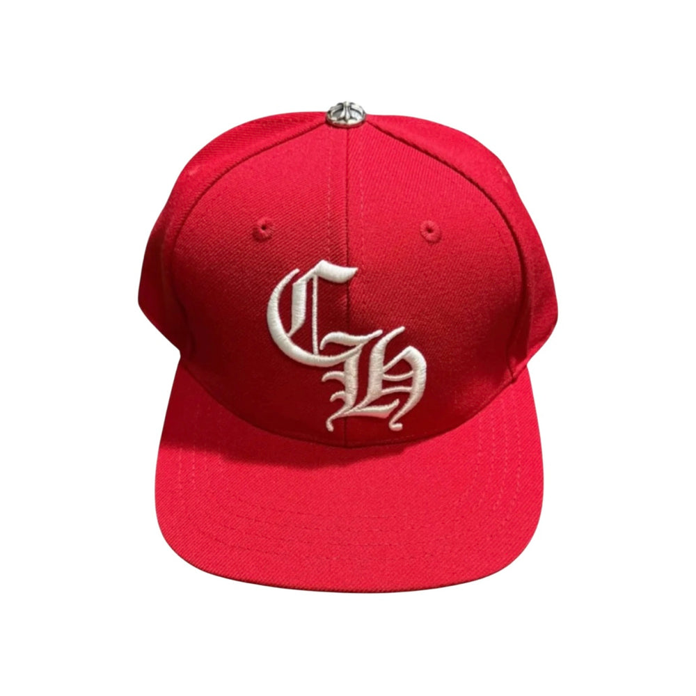 Chrome Hearts Essentials LA Exclusive Baseball Wool Cap Red