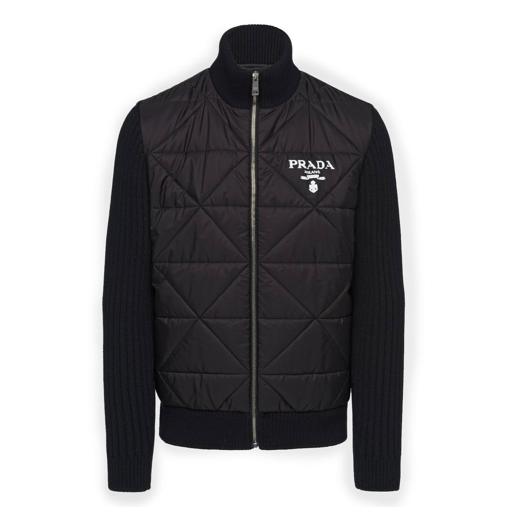 Prada Quilted Re-Nylon and cashmere jacket