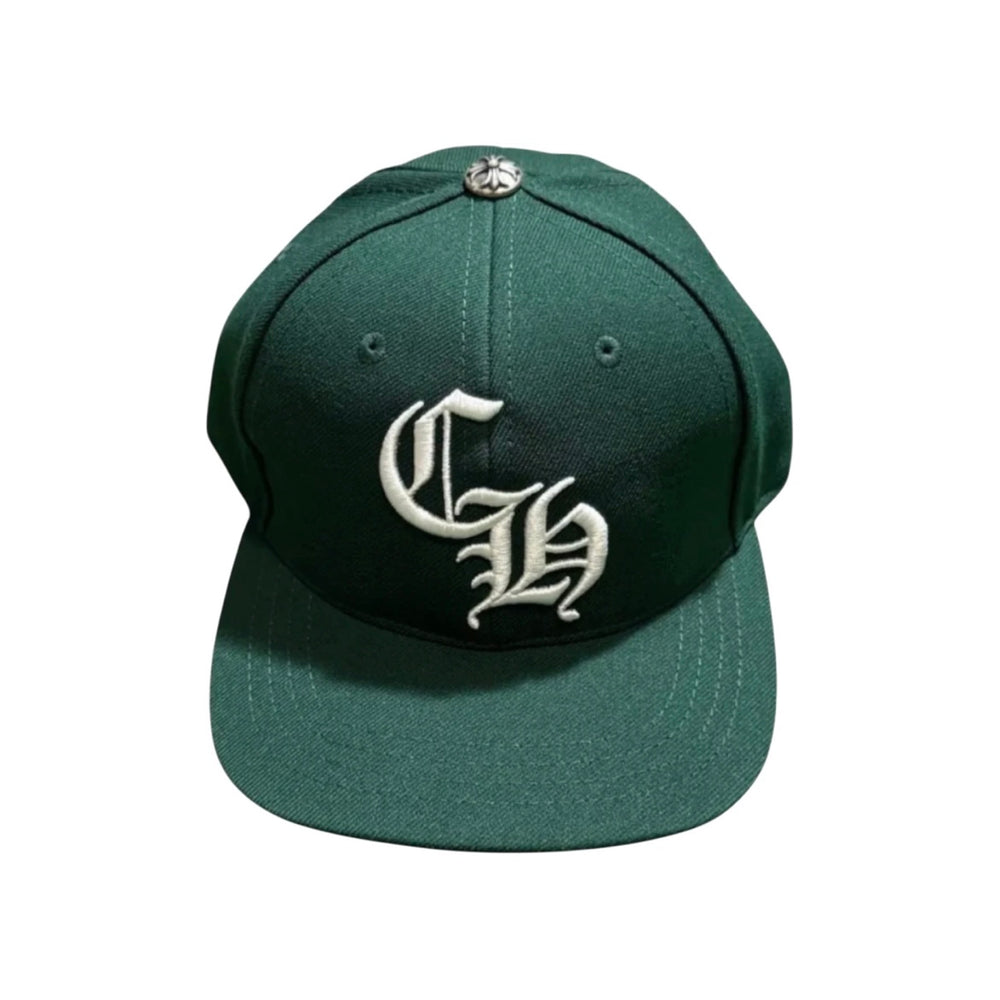 Chrome Hearts Essentials LA Exclusive Baseball Wool Cap Forest Green