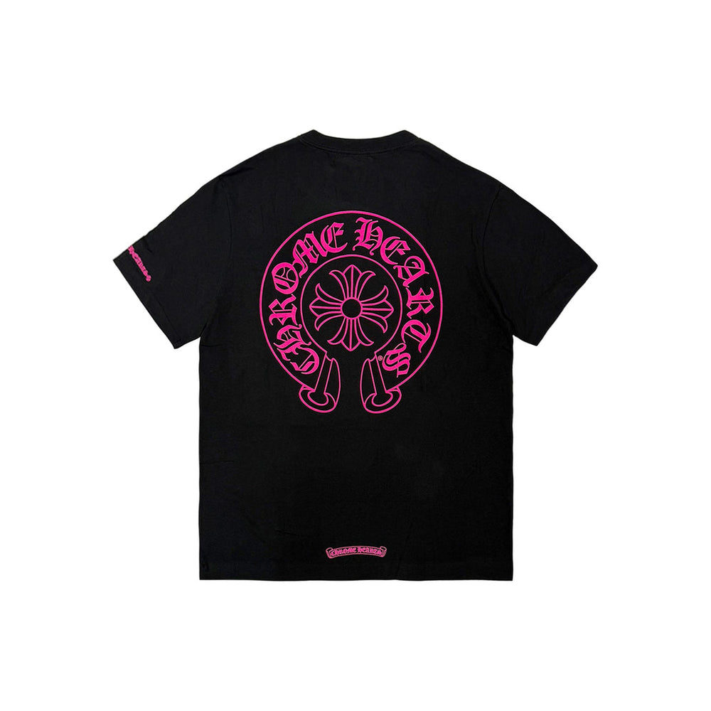 Chrome Hearts Horseshoe Pocket Tee Black/Pink