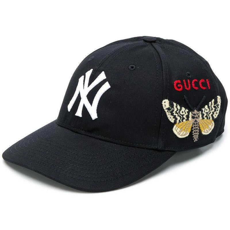 Gucci NY Butterfly Baseball Cap Black 