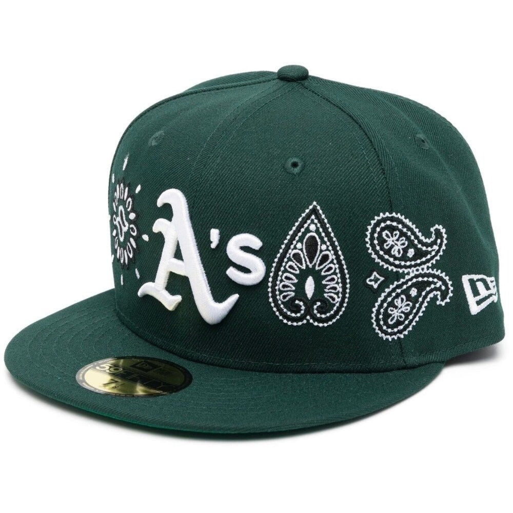 New Era Oakland Athletics Fitted Hat Green Bandana