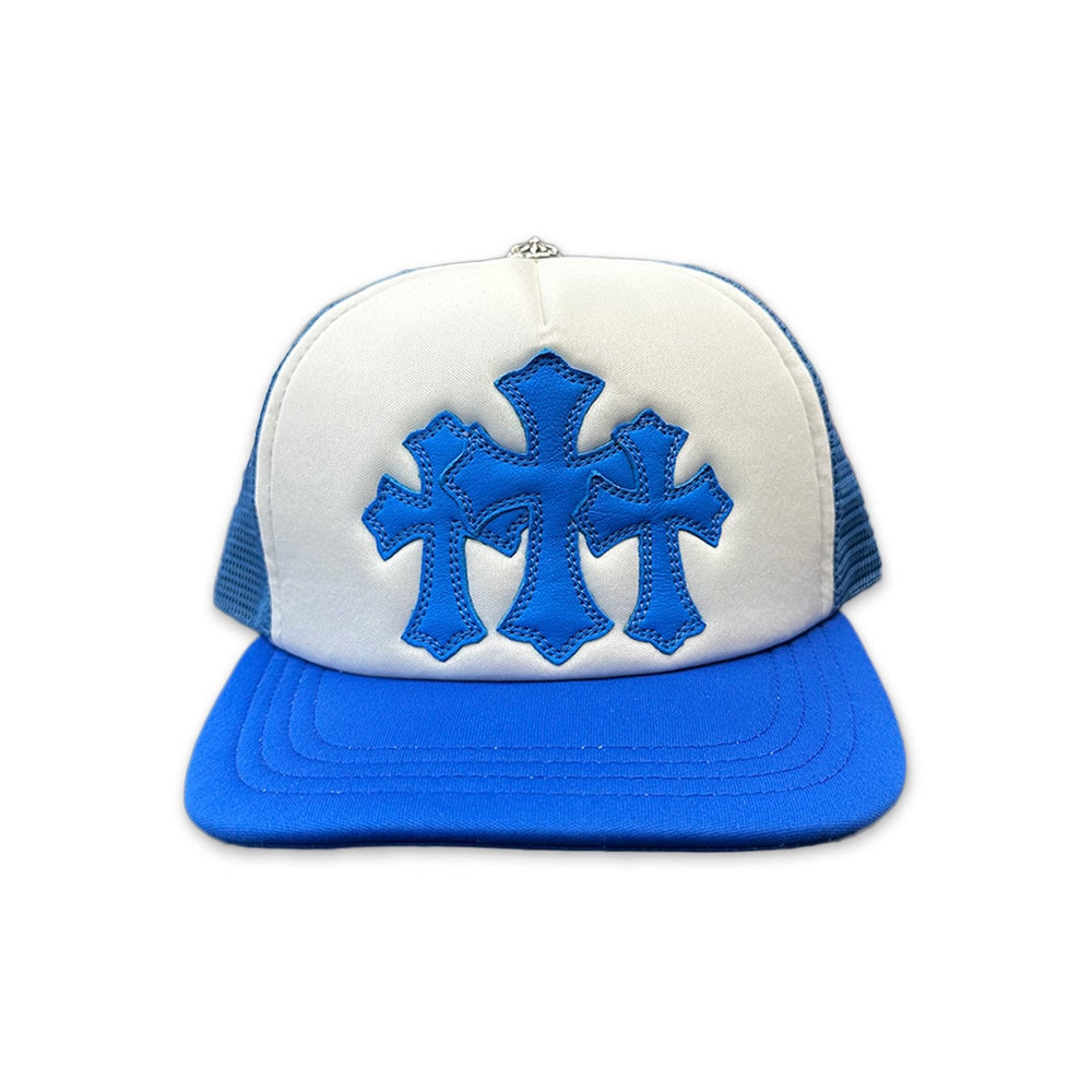 Chrome Hearts Blue Cemetery Trucker Hat