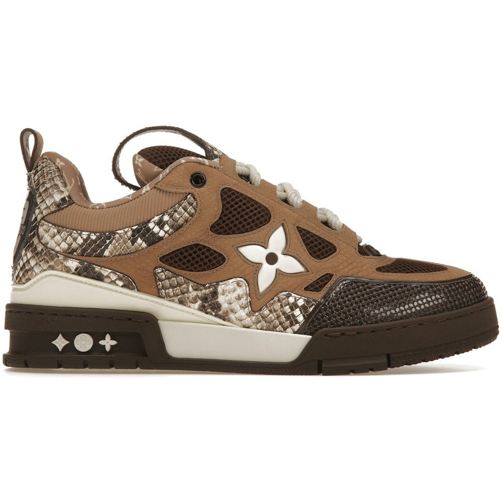 Louis Vuitton Skate Sneaker Brown Snakeskin