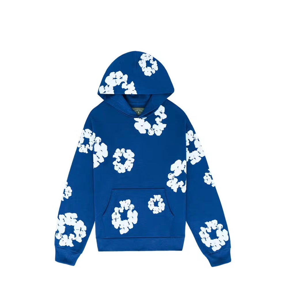 Denim Tears The Cotton Wreath Hoodie Royal Blue