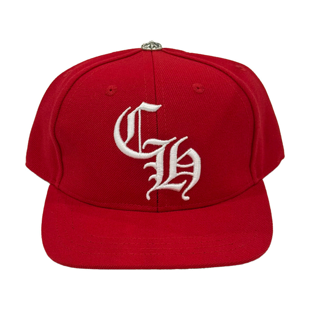 Chrome Hearts Essentials LA Exclusive Baseball Wool Cap Red
