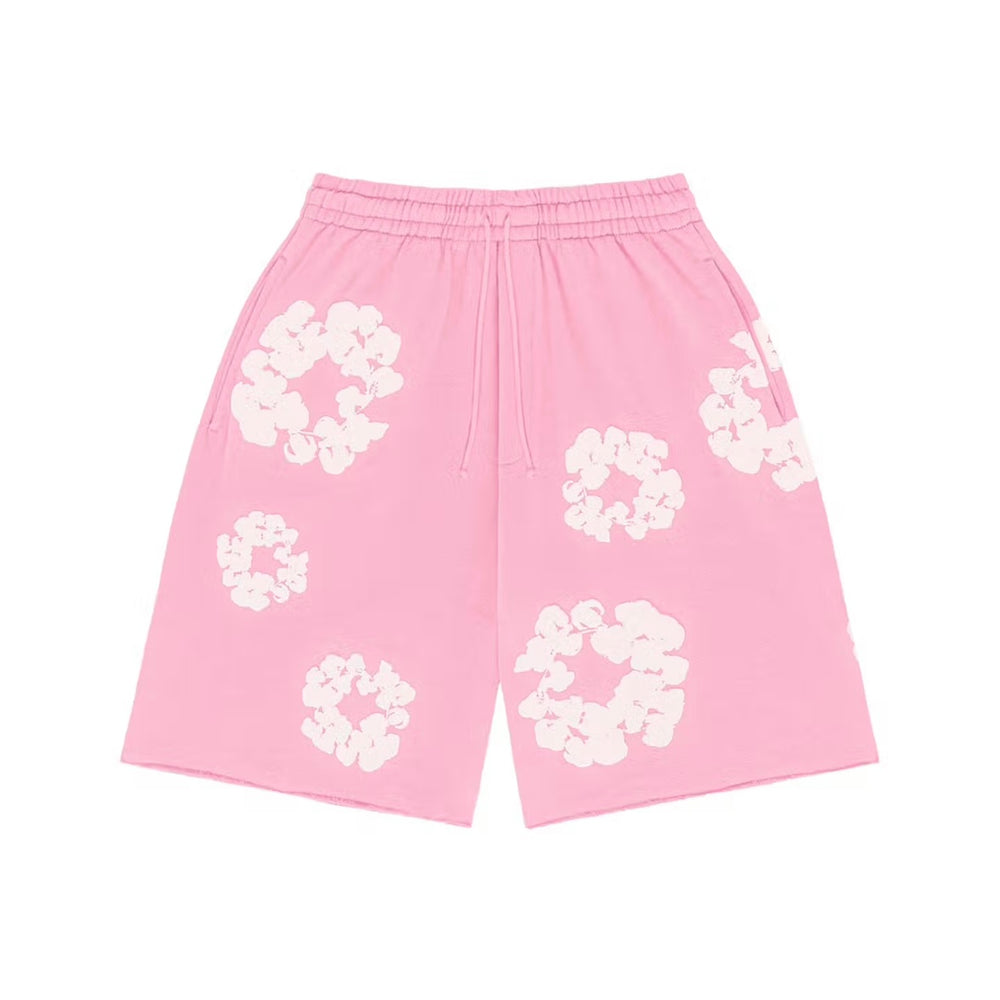 Denim Tears The Cotton Wreath Shorts Rosa