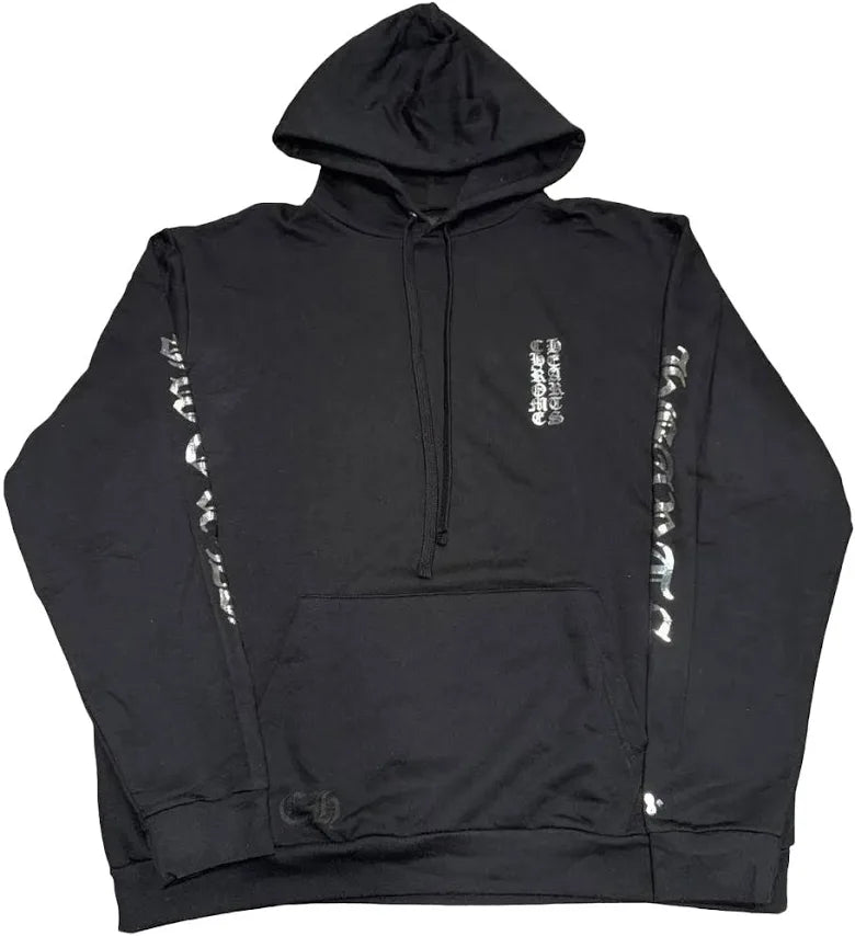 Chrome Hearts Foil Print Hoodie Black