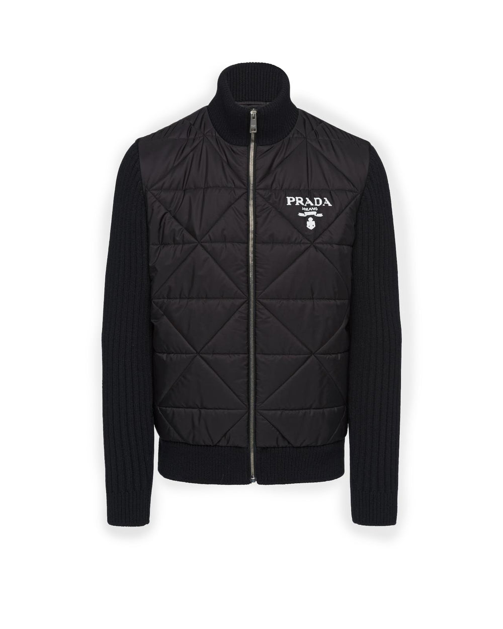 Prada Quilted Re-Nylon and cashmere jacket