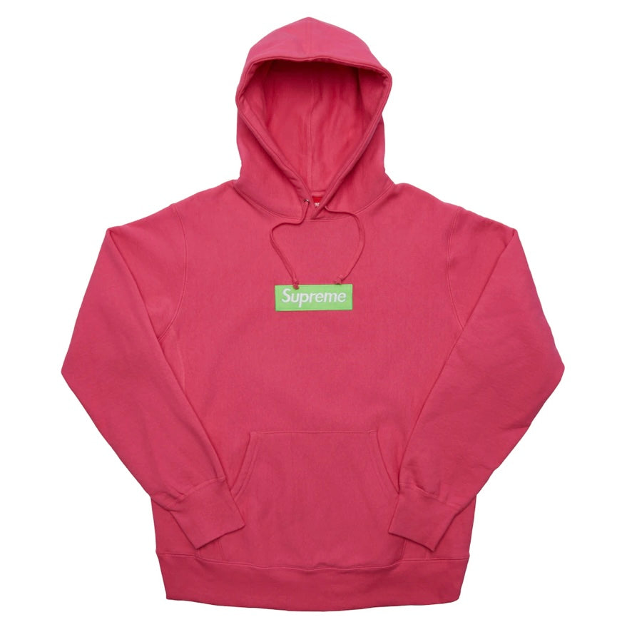 Supreme Box Logo Hooded Sweatshirt (FW17) Magenta (USED)