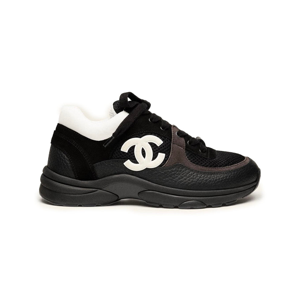 Chanel Low Top Trainer Black White