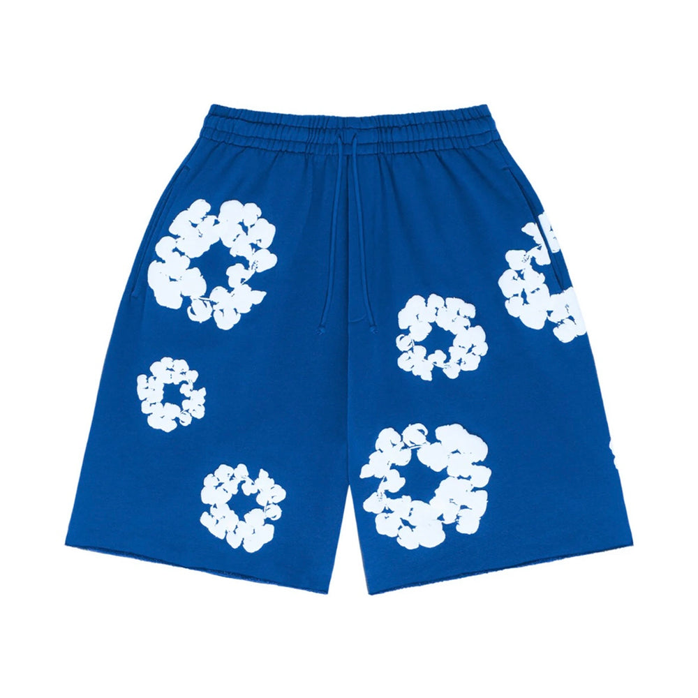 Denim Tears The Cotton Wreath Short Bleu Royal