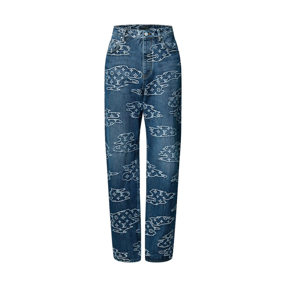 Louis Vuitton Monogram Denim Skate Pants