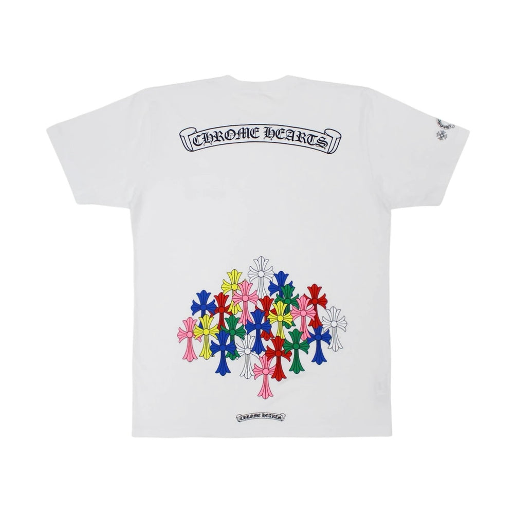 Chrome Hearts Multi Color Cross T-Shirt White 