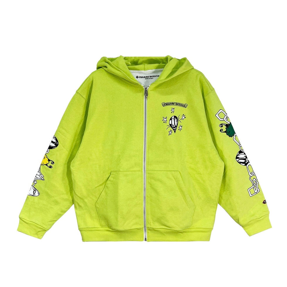 Chrome Hearts Matty Boy Thermal Zip Up Hoodie