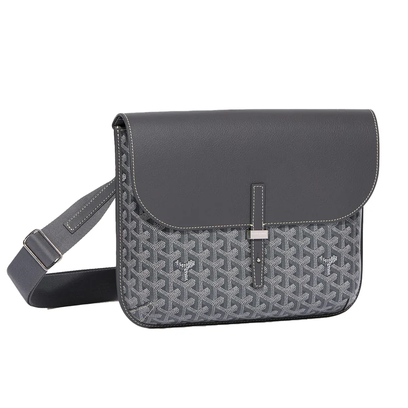 Goyard Coursier Messenger Bag Grey