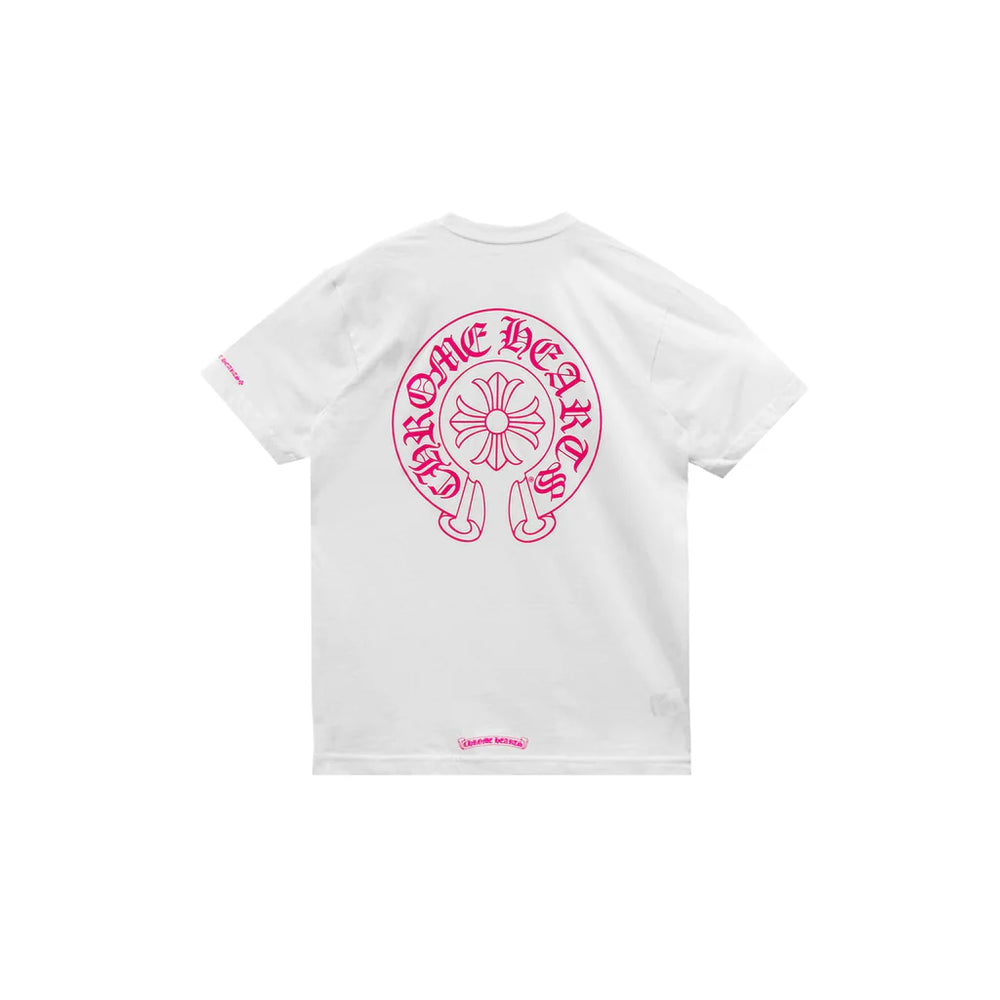 Chrome Hearts Horseshoe Pocket Tee White/Pink