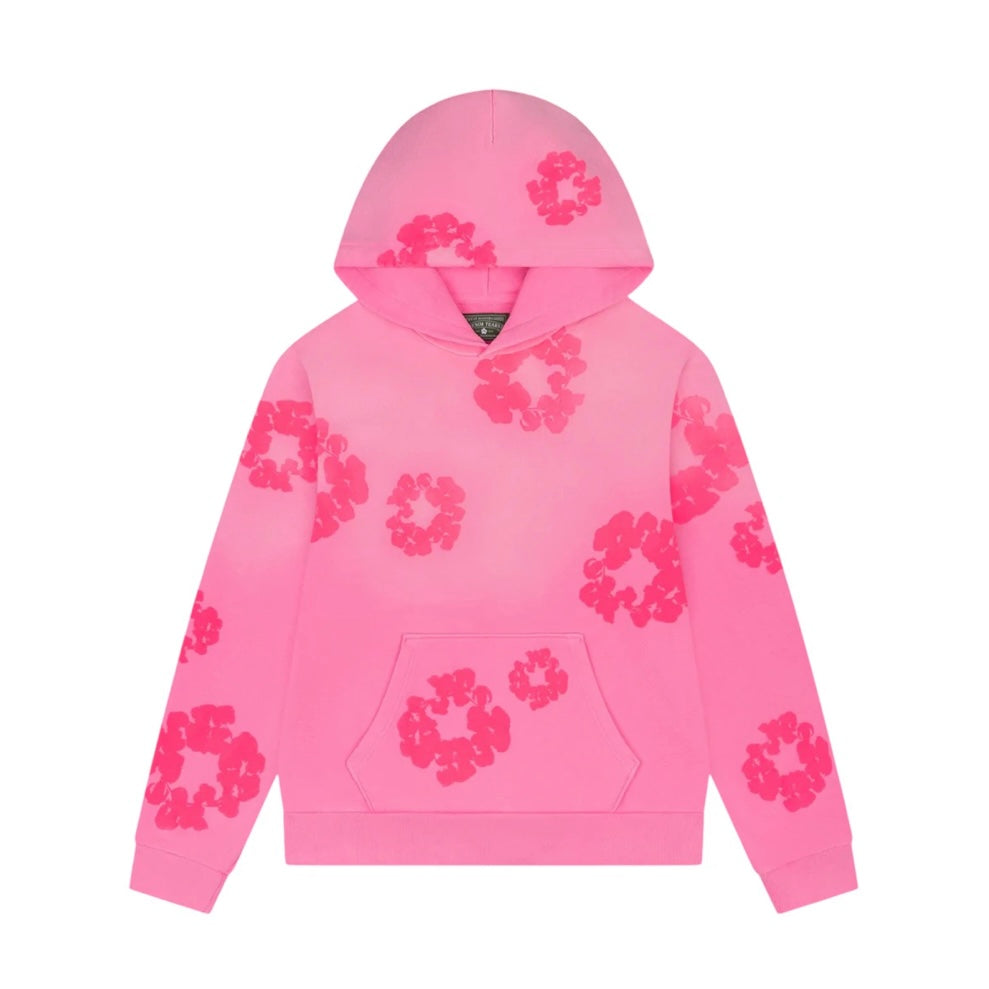 Denim Tears Mono Cotton Wreath Hoodie Pink