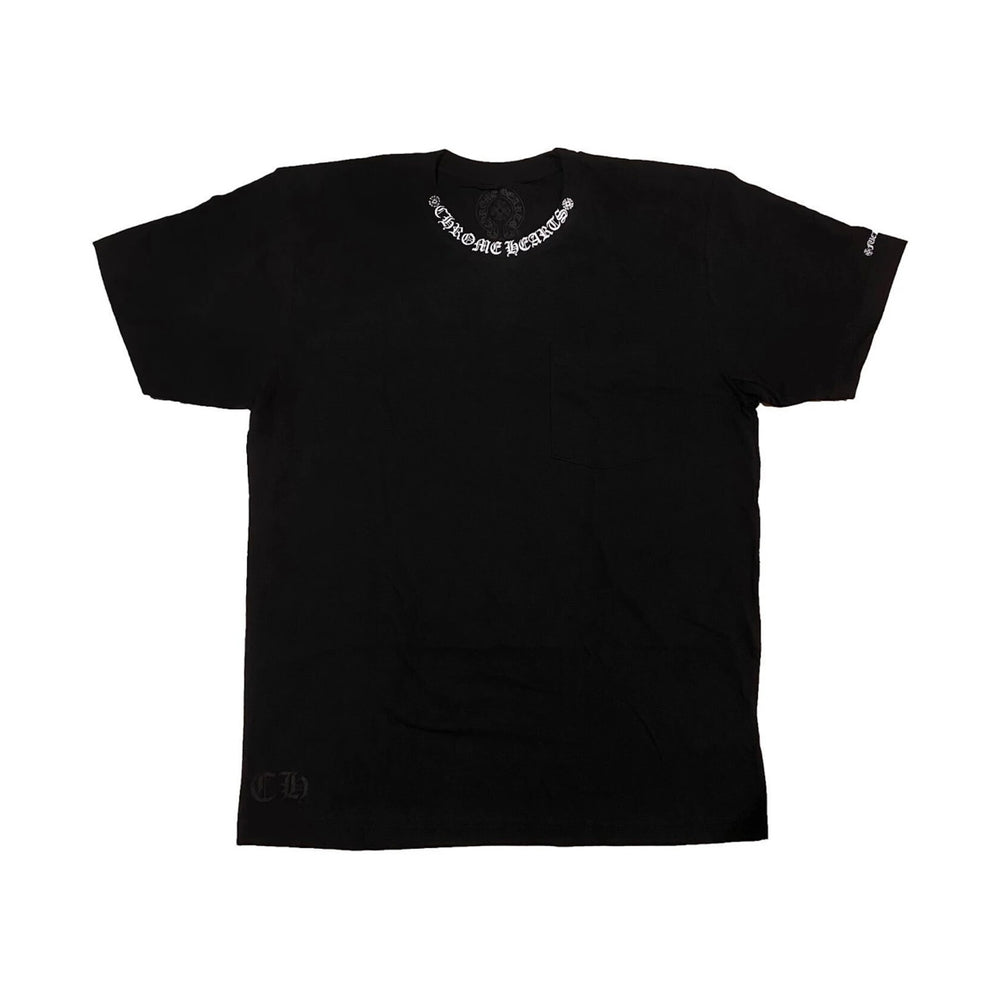 Chrome Hearts Short Sleeve Pocket Crew T-shirt Black
