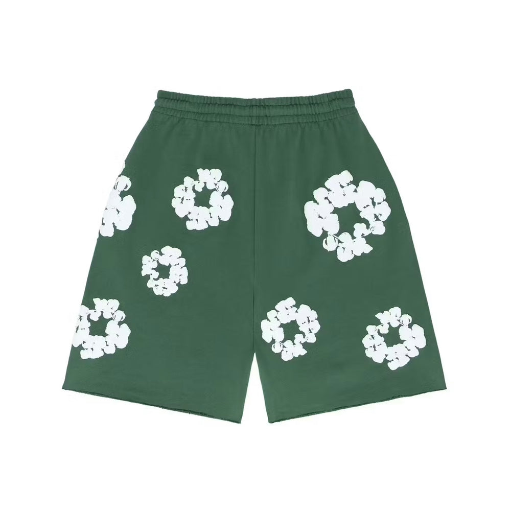 Denim Tears The Cotton Wreath Short vert