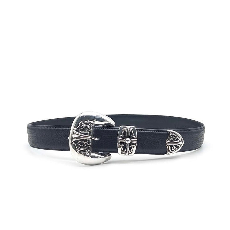 Chrome Hearts Silver Vine Floral Three-Piece Belt From 2009
