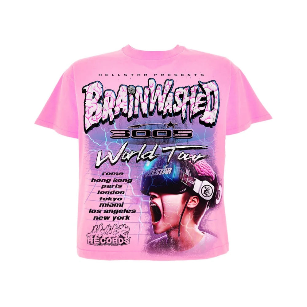 Hellstar Brainwashed World Tour Pink Tee