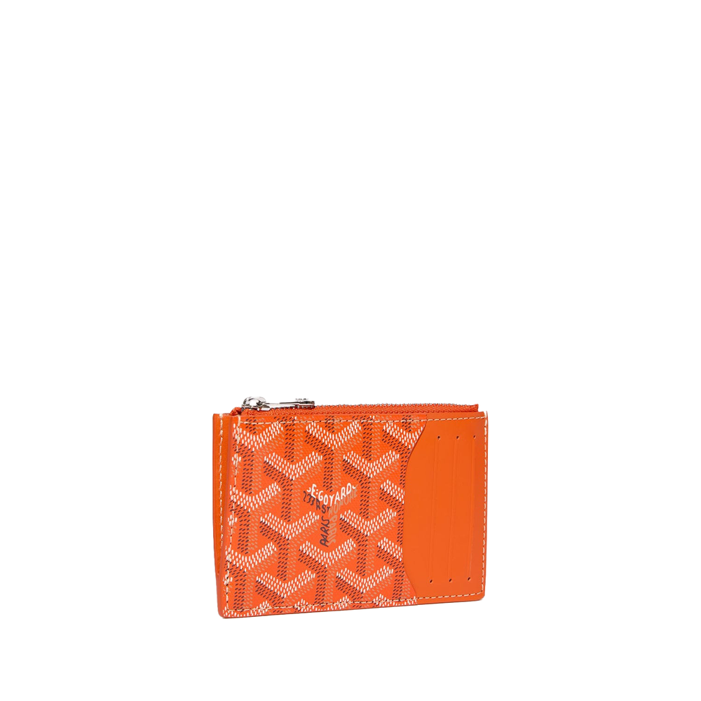 Goyard Bourbon Zipped Card Holder Orange