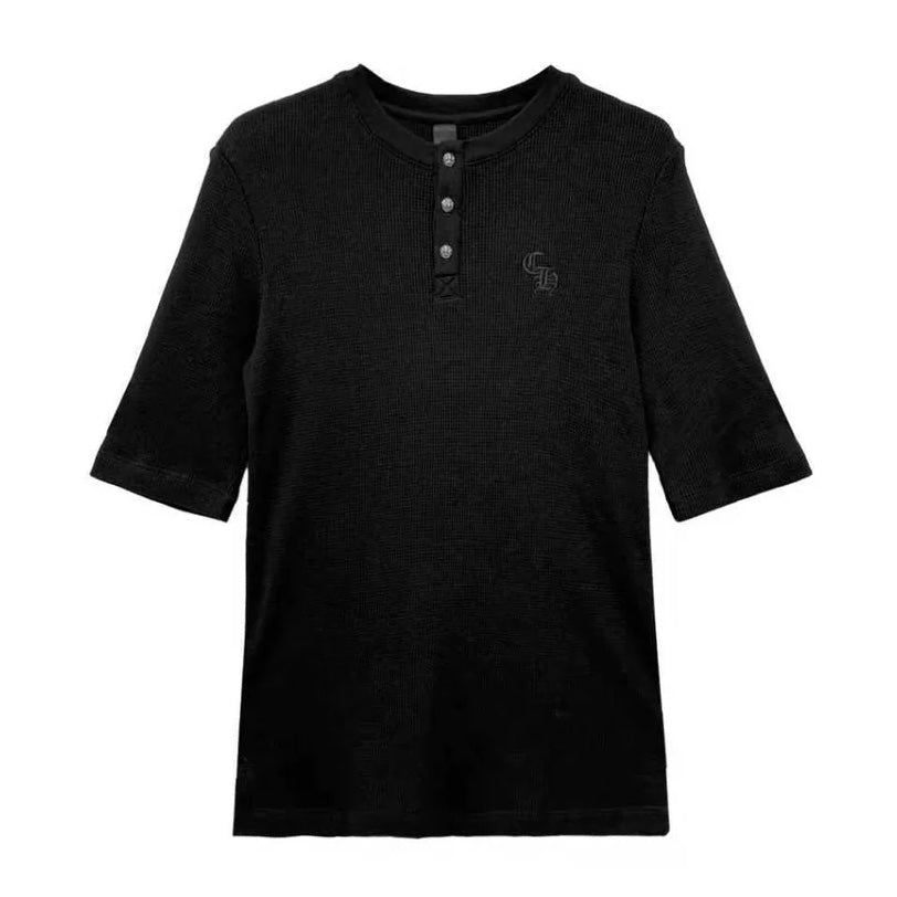 Chrome Hearts CH Logo Waffle Thermal Short Sleeve T-Shirt