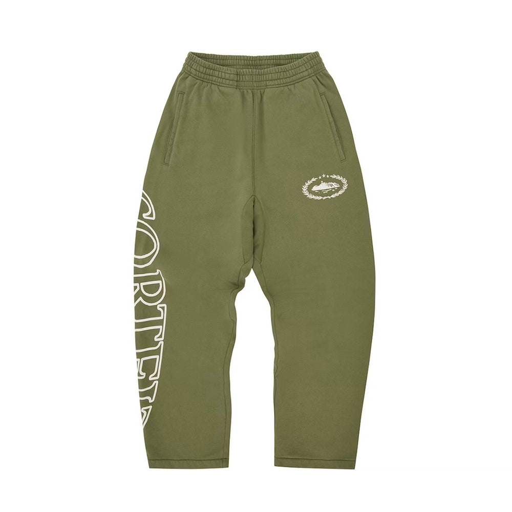 Corteiz Superior Royale Open Hem Pant Olive