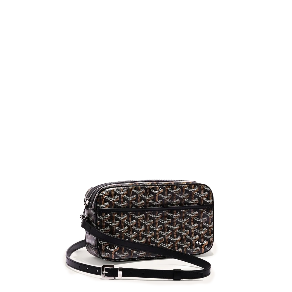 Goyard Cap Vert Crossbody Goyardine Black