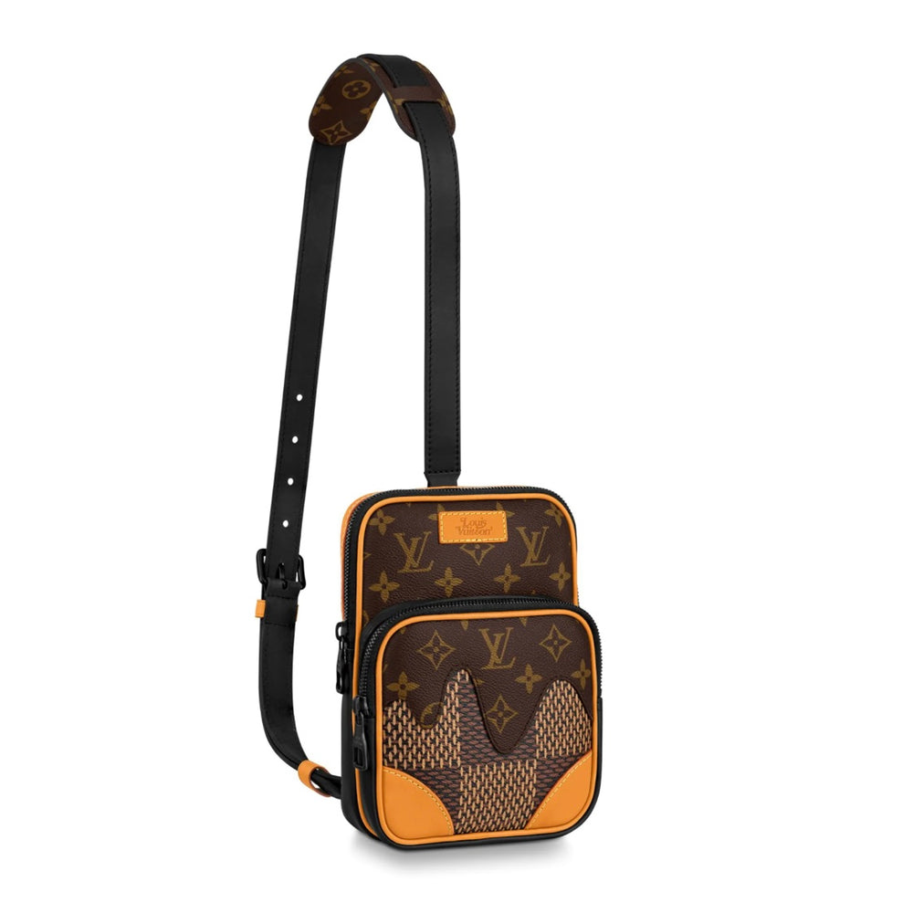 Louis Vuitton x Nigo Amazone Sling Bag Damier Ebene Giant Brown