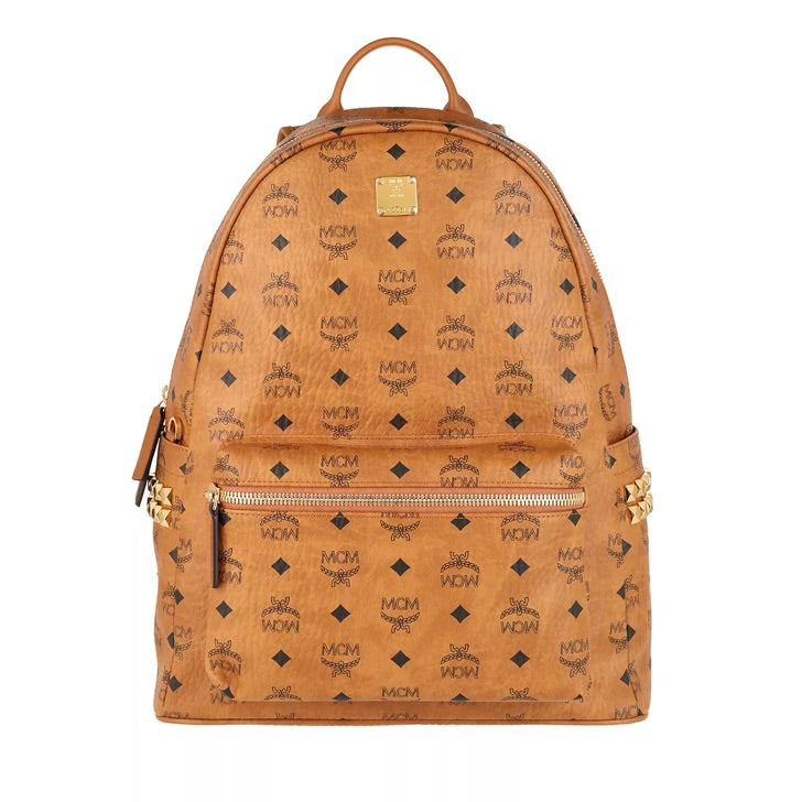 Mcm حقيبة الظهر COGNAC