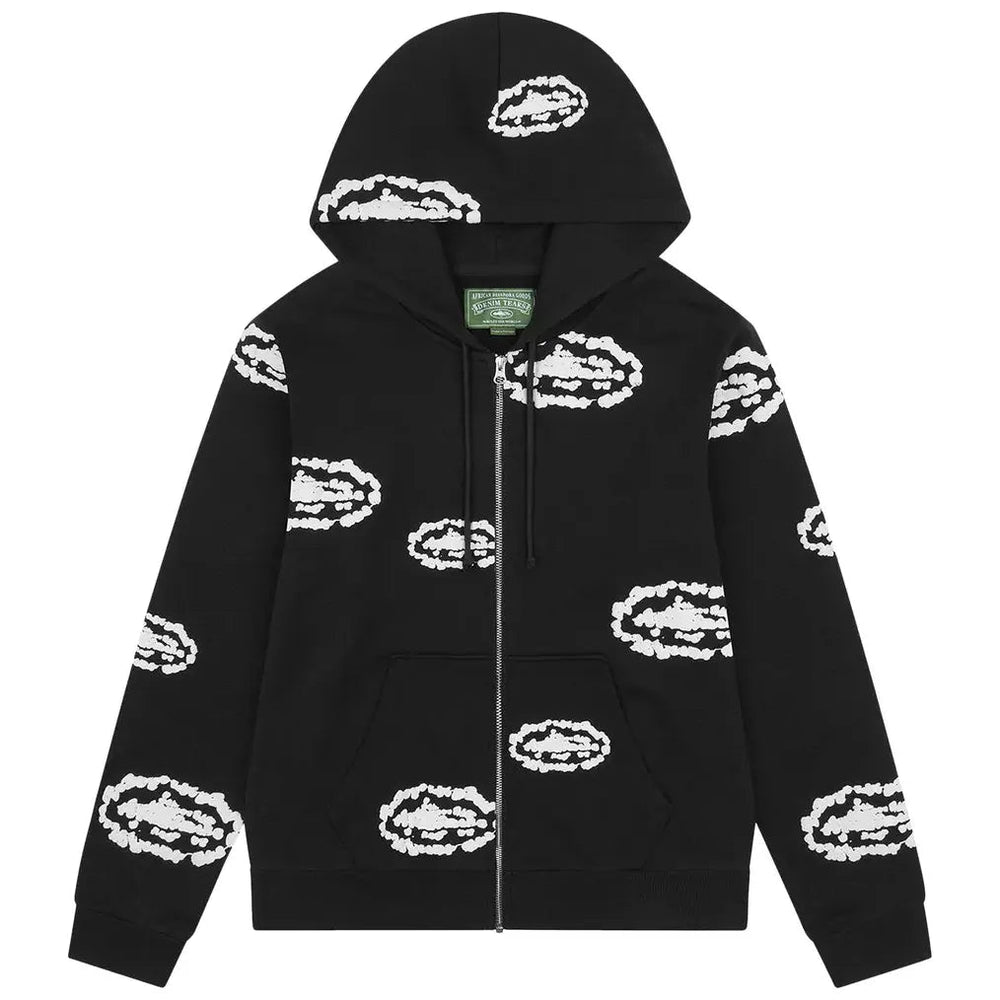 Corteiz x Denim Tears Cotton Wreath Zip Hoodie