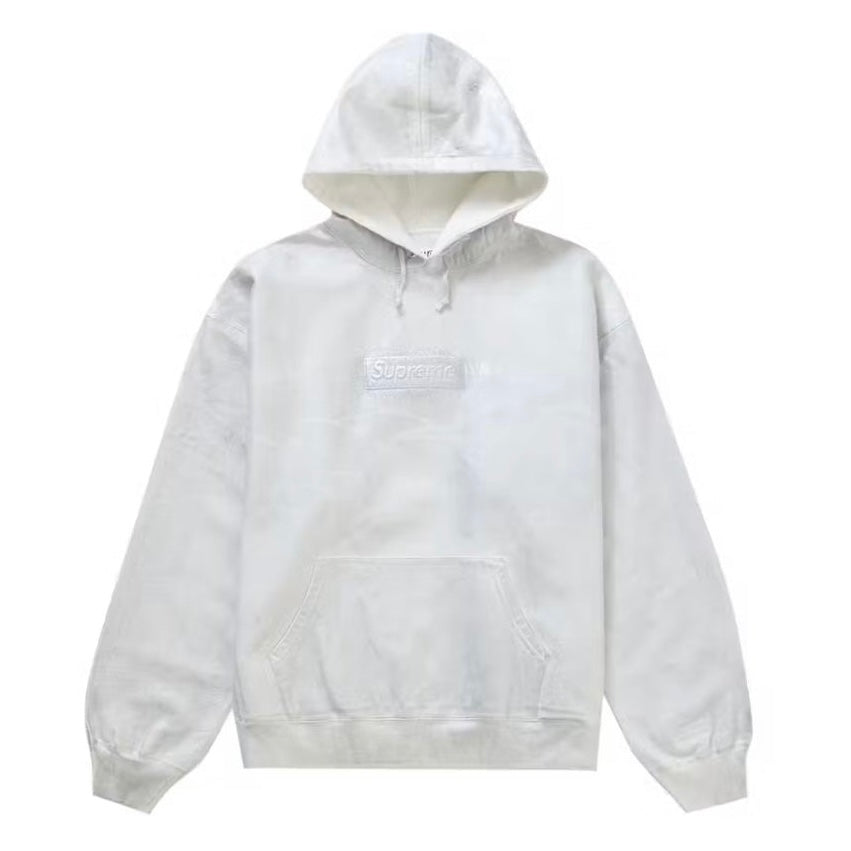 Supreme x Maison Margiela Box Logo Hoodie White