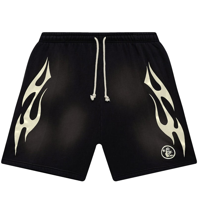Hellstar Flame Shorts White