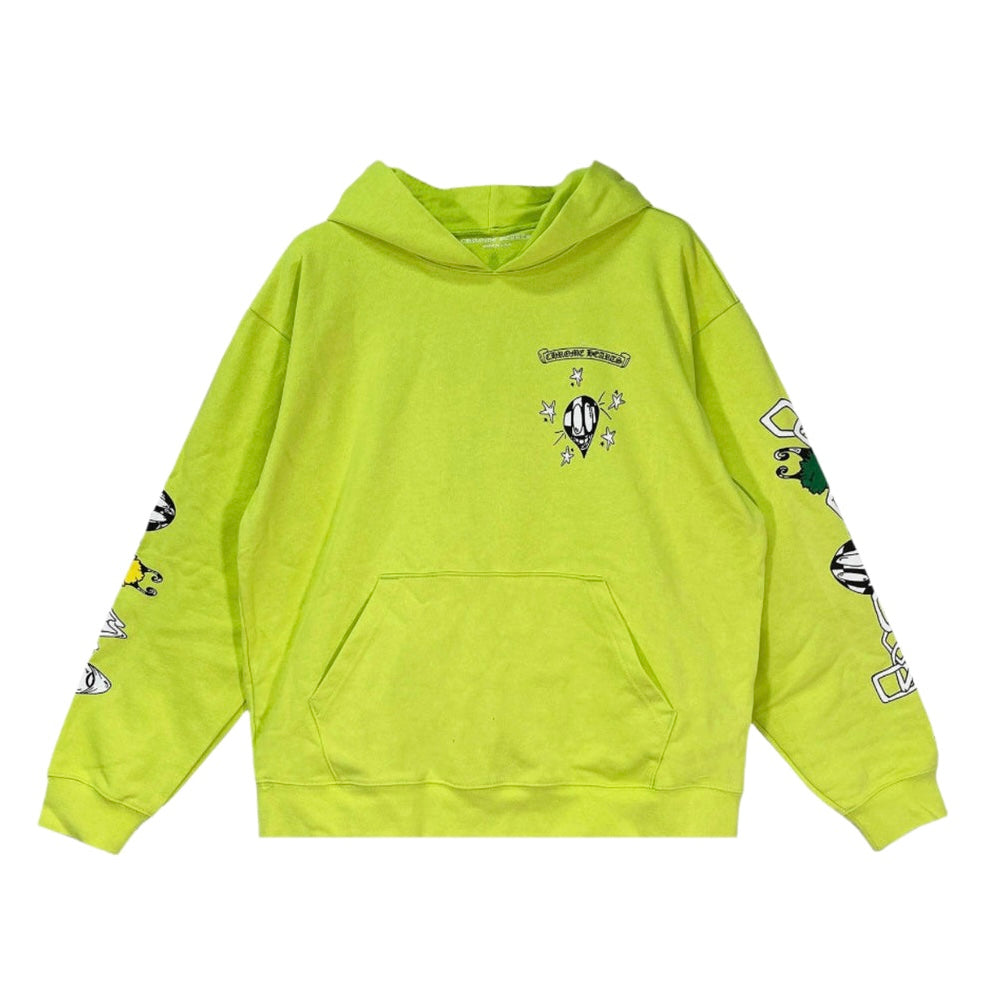 Chrome Hearts Matty Boy Link Hoodie Lime Green