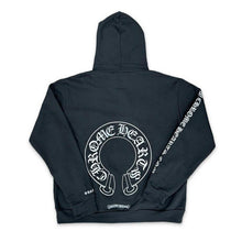 Load image into Gallery viewer, Chrome Hearts Silver Glitter Hoodie Black
