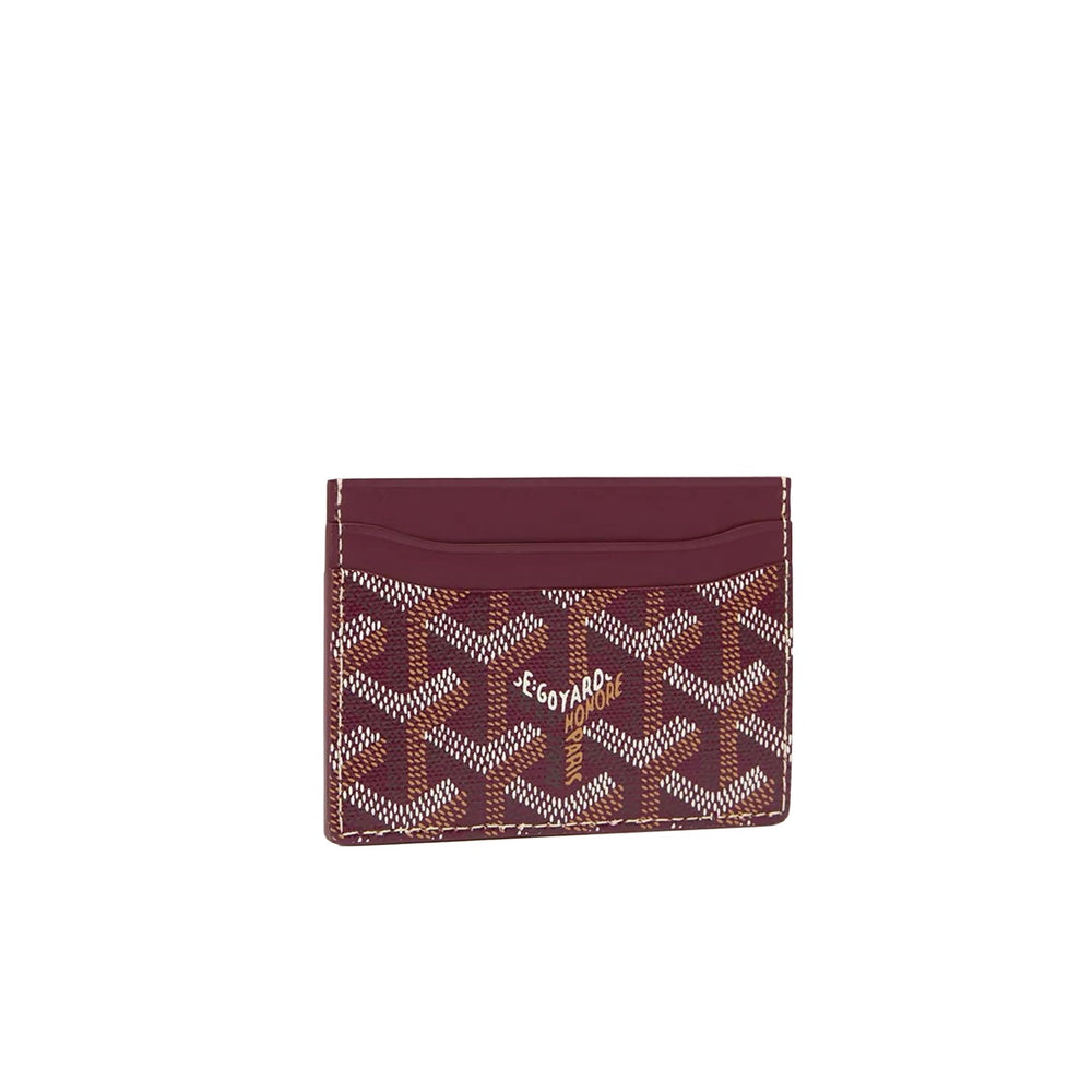 Goyard Saint-Sulpice Card Wallet Burgundy