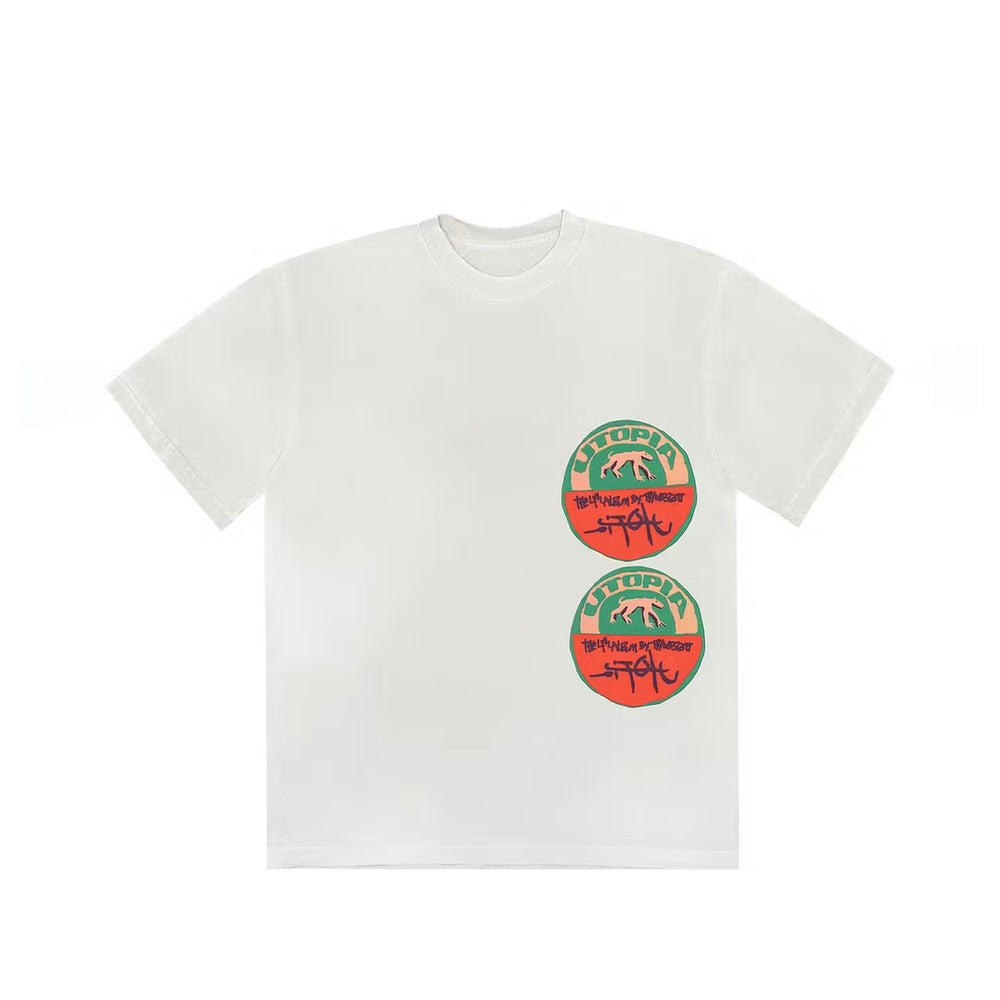 Travis Scott Utopia B3 Tee White