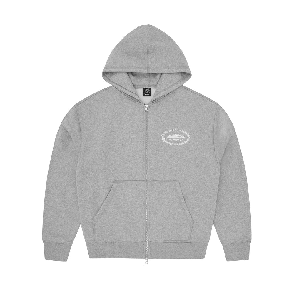 Corteiz Superior Royale Zip Hoodie Grey