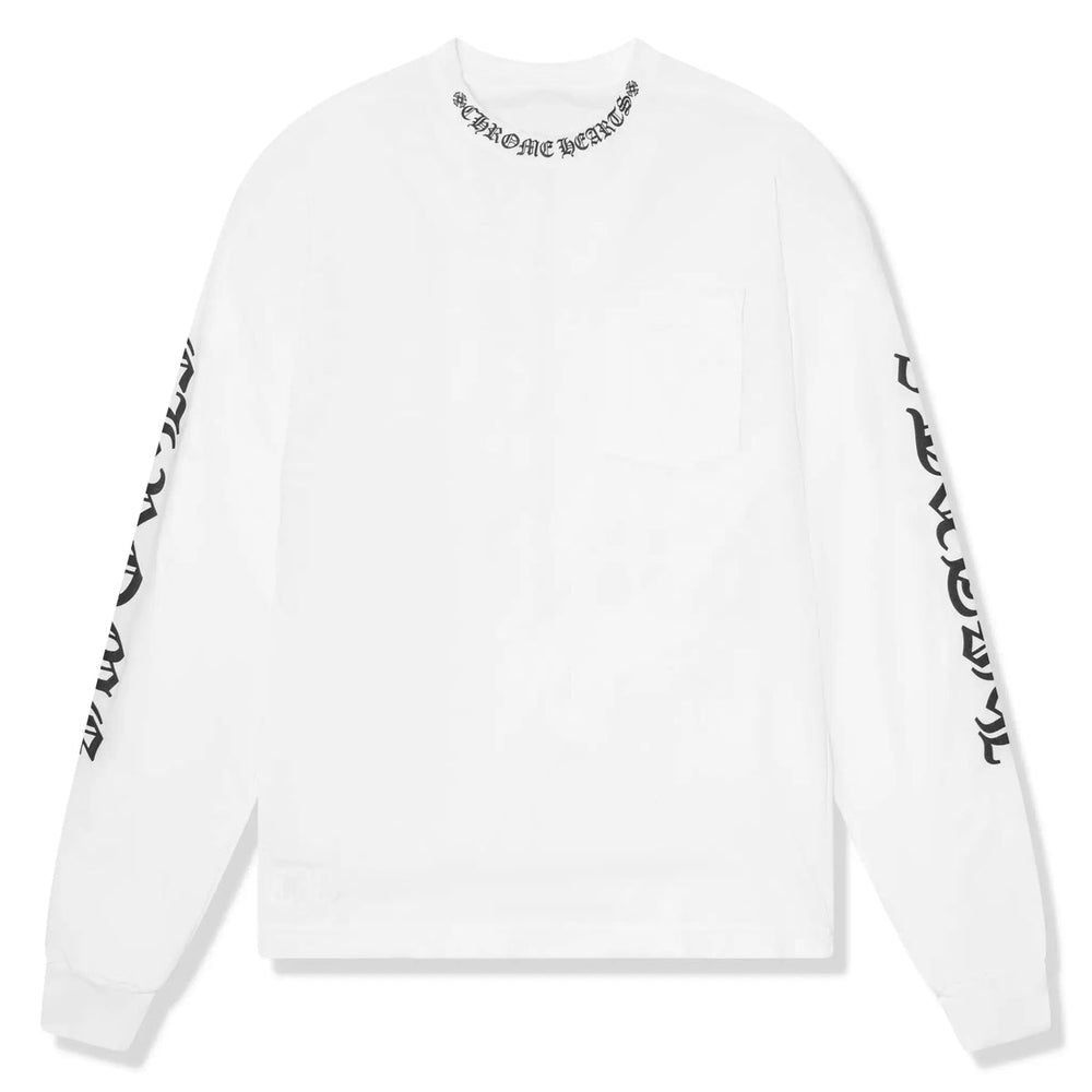 Chrome Hearts Neck Logo Long Sleeve White