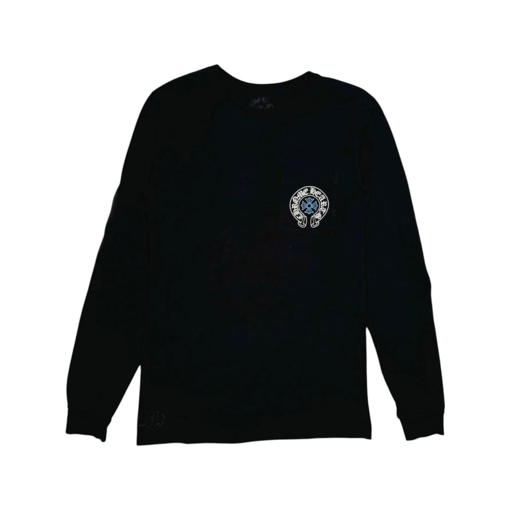 Chrome Hearts STAFF Horseshoe LS T-Shirt BLack/Blue