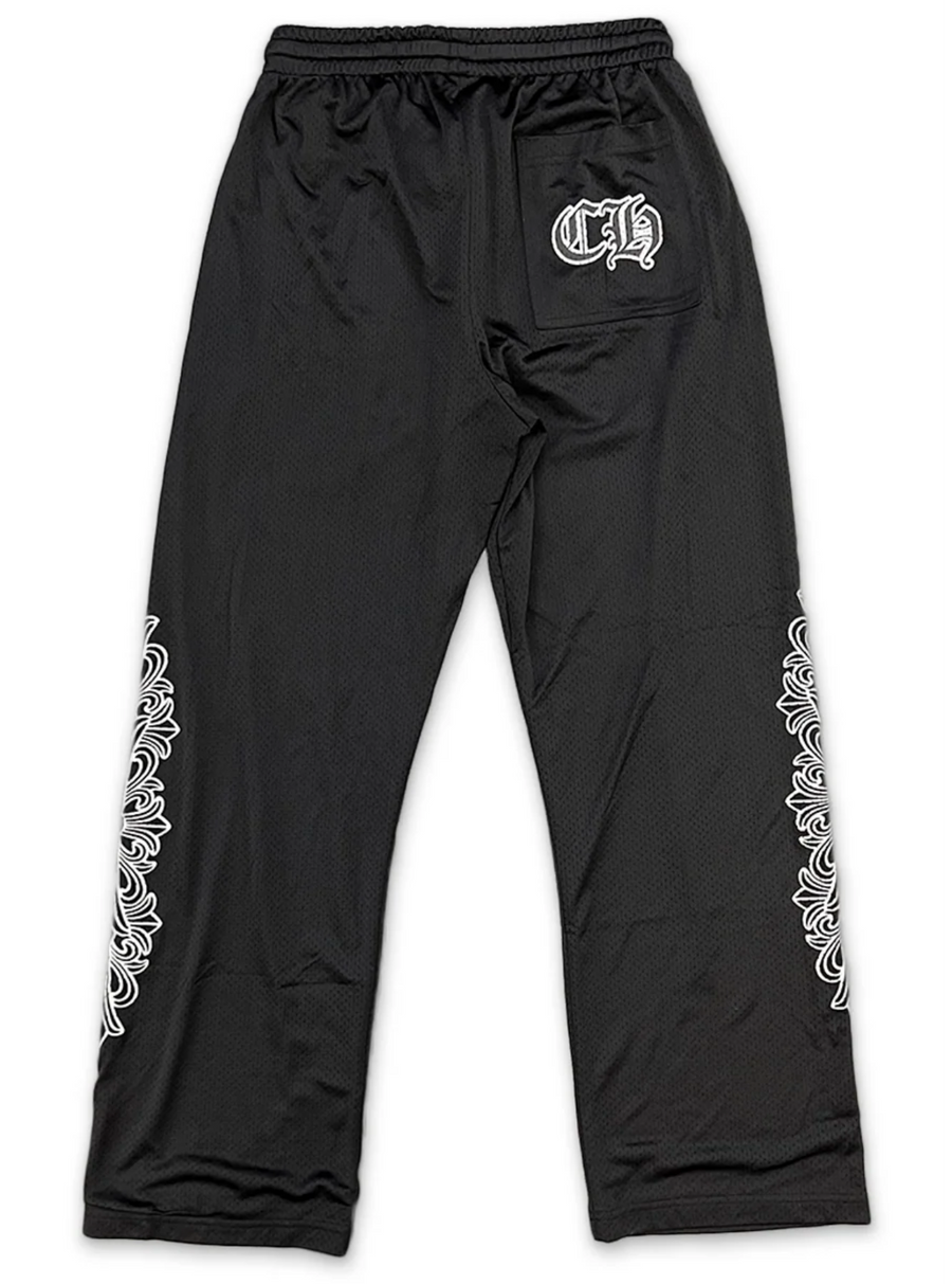 Chrome Hearts Mesh Varsity Pants Black