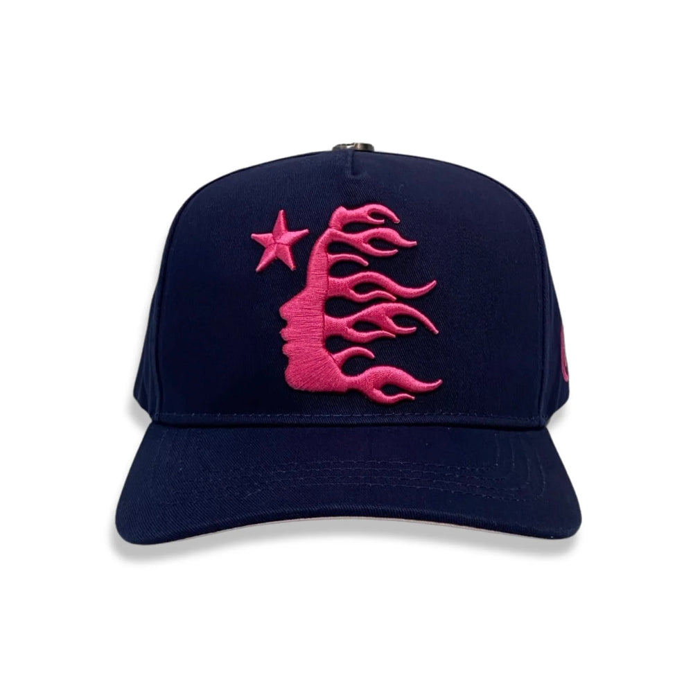 Hellstar OG Logo Snapback Hat Navy