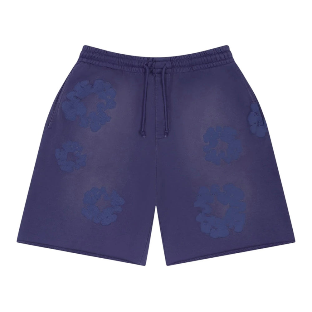 Denim Tears Mono Cotton Wreath Sweat Shorts Washed Blue