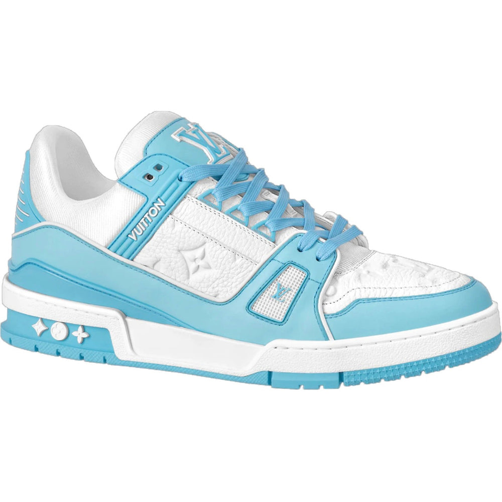 حذاء لويس فويتون باللون الأبيض والأزرق السماوي