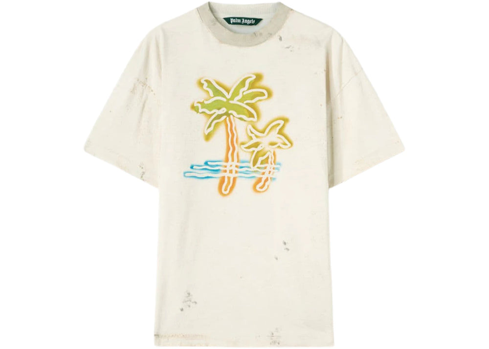 Palm Angels Palm Neon T-Shirt Off White/Multicolor