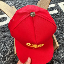 Load image into Gallery viewer, Chrome Hearts CH Silver Button Hat Red/Yellow
