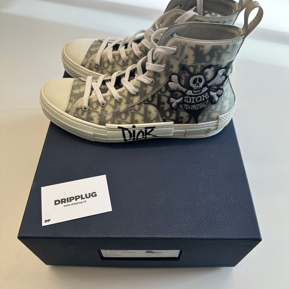 Dior And Shawn B23 High Top Bee Embroidery