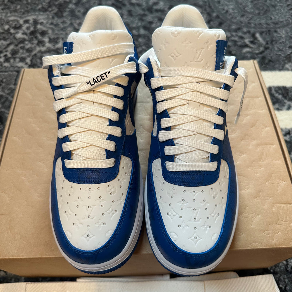 Louis Vuitton Nike Air Force 1 Low By Virgil Abloh White Royal